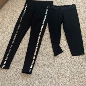 PINK leggings and one capris